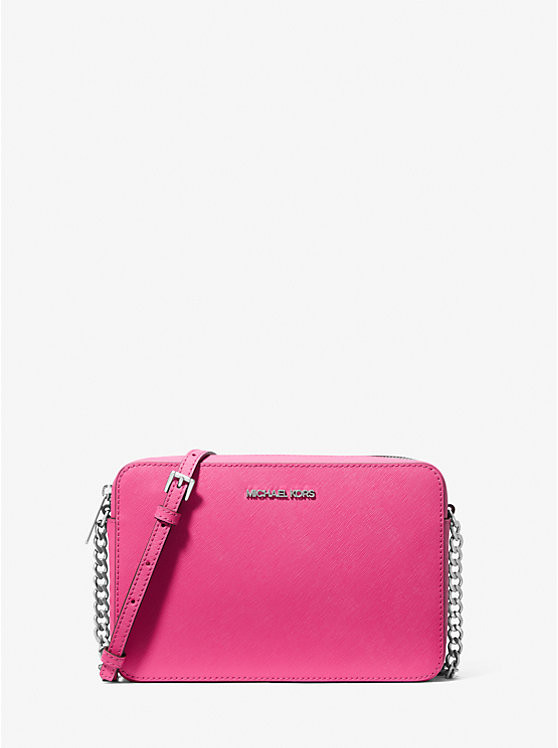 Jet Set Large Saffiano Leather Crossbody Bag | Michael Kors US
