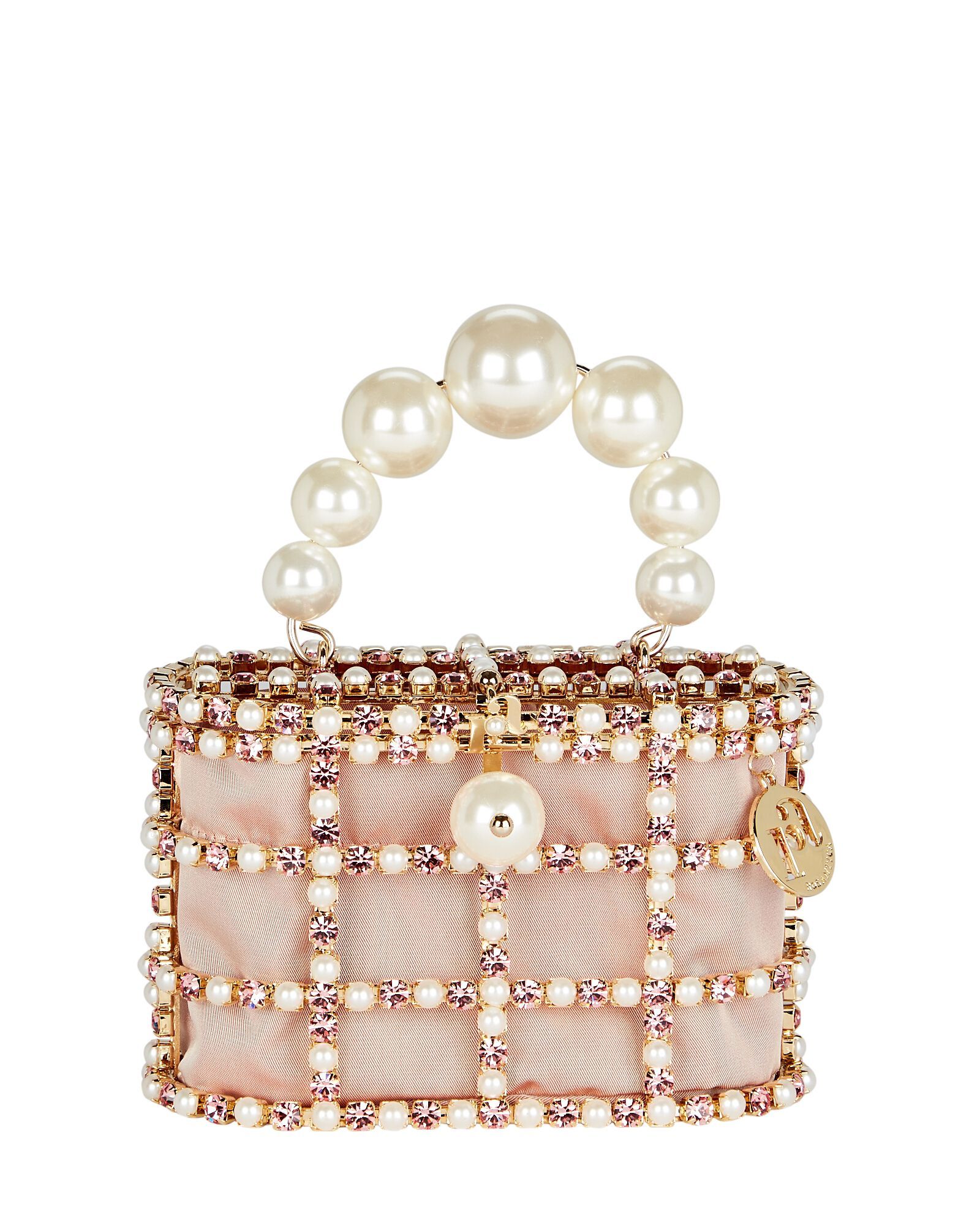 Holli Cage Pearl And Crystal Clutch | INTERMIX