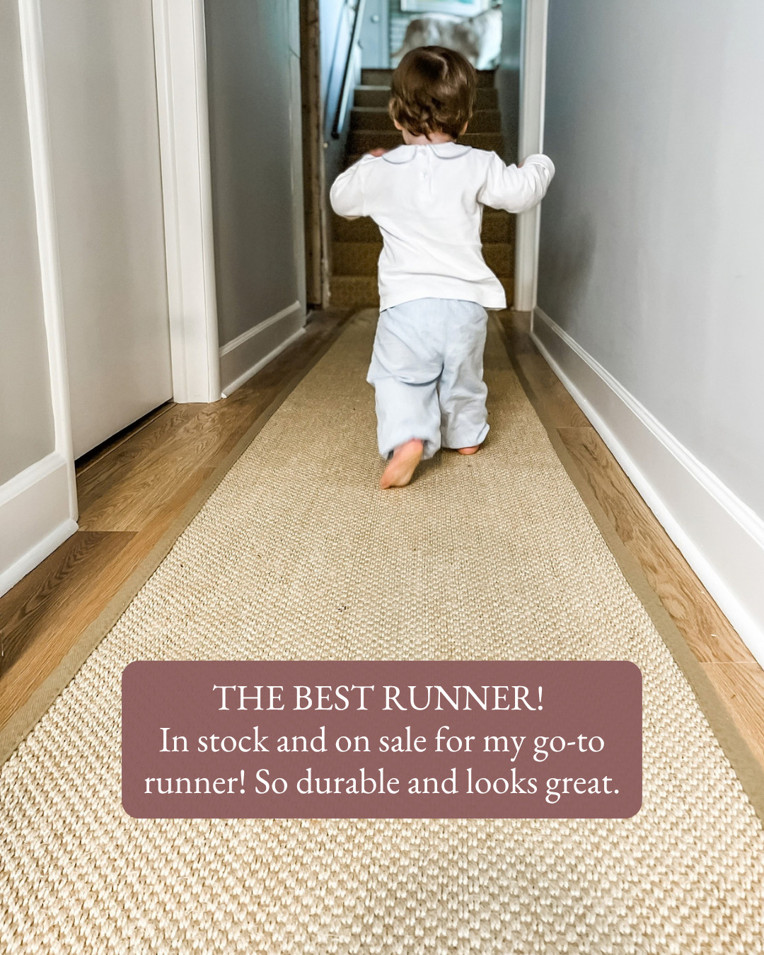 The best runner! In stock and on sale for the Amazon Early Prime Deals. My go-to natural fiber runner is so durable, hides everything and looks great in a hallway or entry. 

 #amazonprimedeals #earlyprimedeals #primeday #amazondeals #runnerrug #hallwayrunner #juterug #naturalfiberrug #safavieh #rugs #entrywaydecor #hallwaydecor #amazonhome #salealert #founditonamazon #LTKSaleAlert