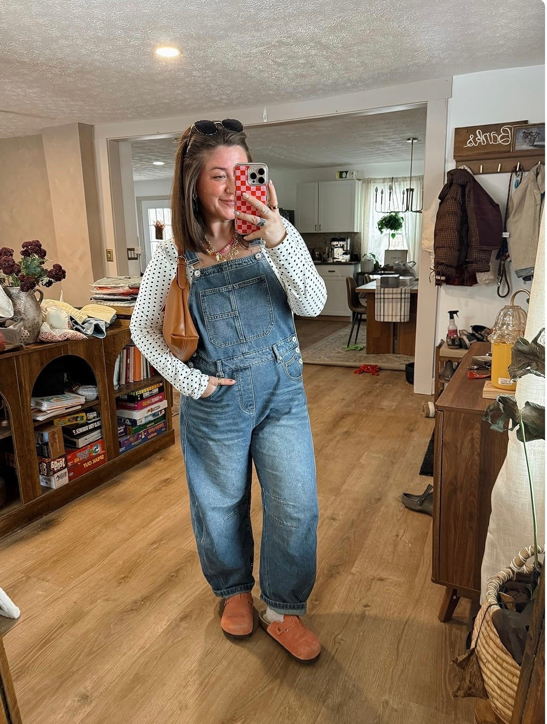 Early spring polka dot outfit with denim overalls! Wearing large in everything. I’m 5’1 size 8/10!


#LTKMidsize #LTKootd #LTKSeasonal