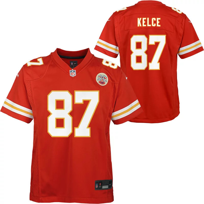 Nike Boys' Kansas City Chiefs Travis Kelce Game Team Jersey | Academy Sports + Outdoors