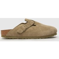 BIRKENSTOCK boston narrow fit clog sandals in khaki | Schuh