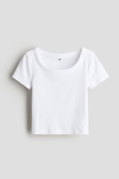 Ribbed Jersey Top | H&M (US + CA)