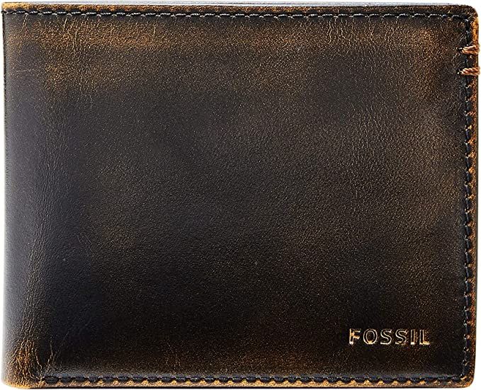Fossil Men's Leather Bifold Wallet with Flip ID Window | Amazon (US)