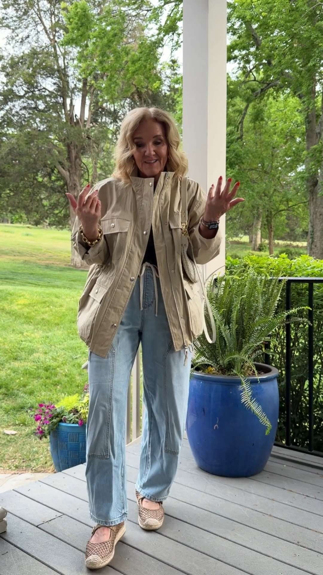 This lightweight jacket is the perfect piece for in-between weather, it adds structure without feeling heavy. Paired with relaxed denim and comfortable flats for a look that’s effortless but still put-together.

Such a great everyday outfit you can wear on repeat. 

 #LTKootd #LTKSeasonal #LTKOver40