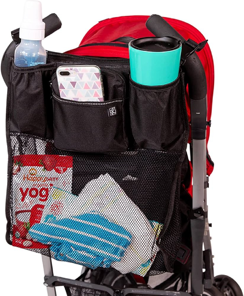 J.L. Childress Cups 'N Cargo Universal Stroller Caddy Organizer - Essential Travel Accessories fo... | Amazon (US)
