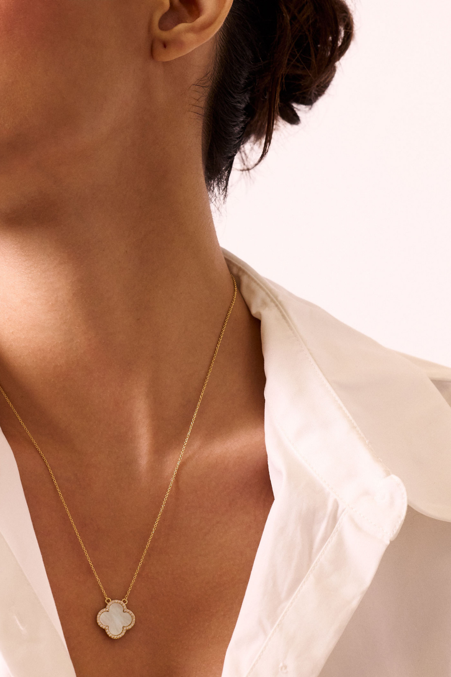 Electric Picks Icon White Clover Necklace (Women) | Nordstrom | Nordstrom