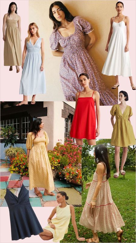 I’m loving summer dresses in natural fibers like cotton or linen. And I especially love a midi dress! I’m opting for summer dresses in fun colors like yellow, blue, and bright poppy red. And I’m always into a floral dress for summer!

#LTKstyletip #LTKSeasonal