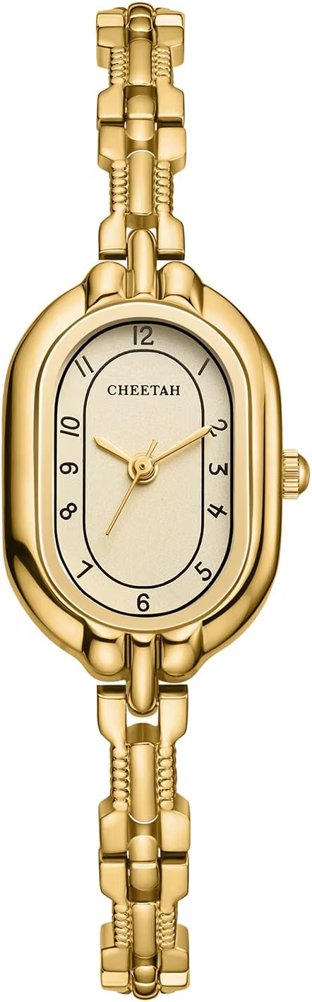 CHEETAH Women's Gold Dainty Bangle Watch Small Vintage Bracelet, Easy Read Numeral Dial Waterproof | Amazon (US)