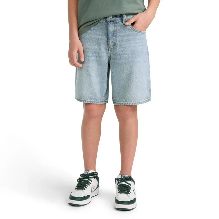 Levi Strauss Signature Boys Loose Fit Denim Shorts, Sizes 4-18 | Walmart (US)