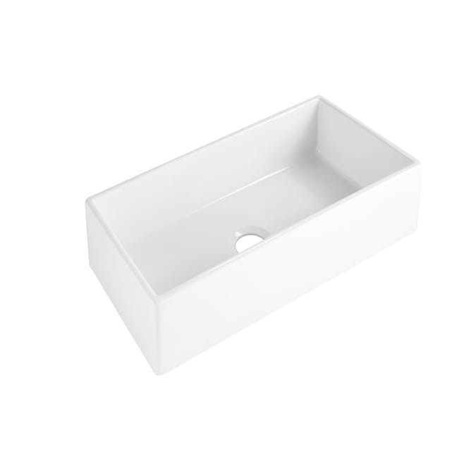 SINKOLOGY Farmhouse Apron Front 36-in x 18-in Crisp White Single Bowl Kitchen Sink Lowes.com | Lowe's