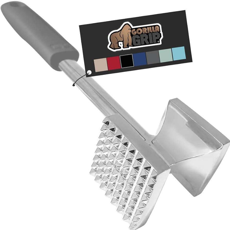 Gorilla Grip Heavy Duty Meat Tenderizer, Oversized Kitchen Mallet, Soft Grip Handle, Tool Maximiz... | Amazon (US)
