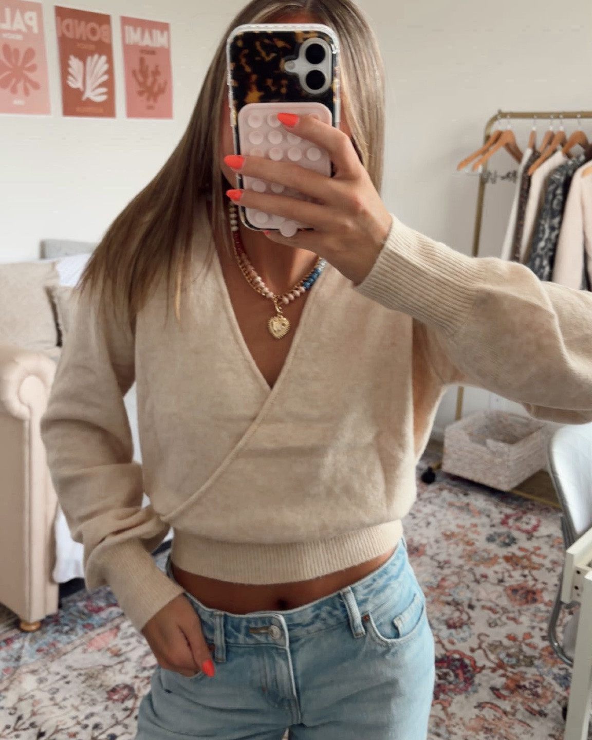 The cutest Amazon sweater with a unique wrap-style neckline and the prettiest apricot color. I love the fitted detail around the waist because it gives the sweater a flattering shape without feeling too tight. The crossed V-neck adds a little extra detail, and one of my favorite things about this top is that you can actually wear it backwards for a completely different look. It also comes in multiple colors, making it such an easy sweater to add to your fall wardrobe.

#LTKFinds #LTKFall #AmazonFinds #AmazonFashion #FallFashion #FallOutfit #AmazonSweater #WrapSweater #ApricotSweater #FallStyle #AffordableFashion #AmazonStyle #FallWardrobe #OutfitInspo #SweaterWeather

#LTKdayinmylife #LTKootd #LTKSeasonal