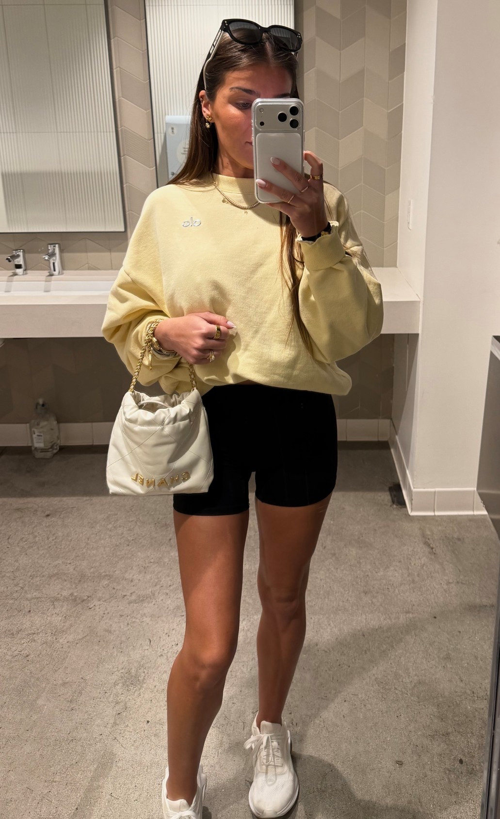 Alo sweatshirt in limited color that’s not available anymore but size M in top and shorts!

#LTKActive #LTKmomlife #LTKfitnessgoals