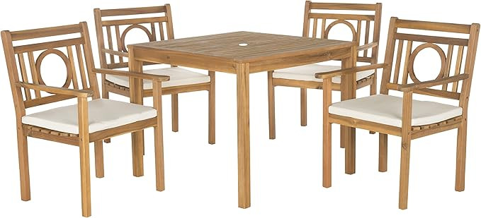 SAFAVIEH Outdoor Living Collection Montclair 5-Piece Dining Set | Amazon (US)