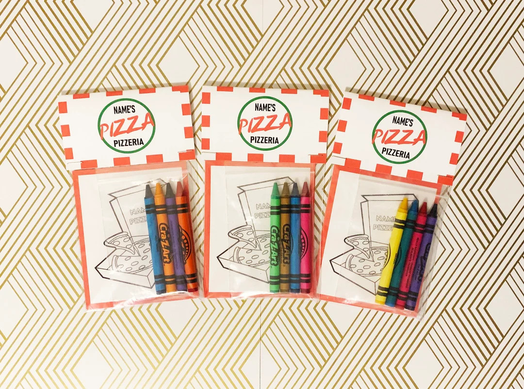Pizza Party Mini Coloring Books, Party Favors, Birthday Parties, Pizza Party - Etsy | Etsy (US)