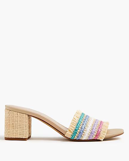 Woven mule heels | J.Crew Factory