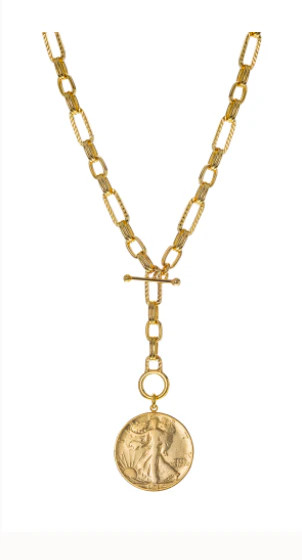Walking Liberty Half Dollar Toggle Necklace | Paloma & Co.