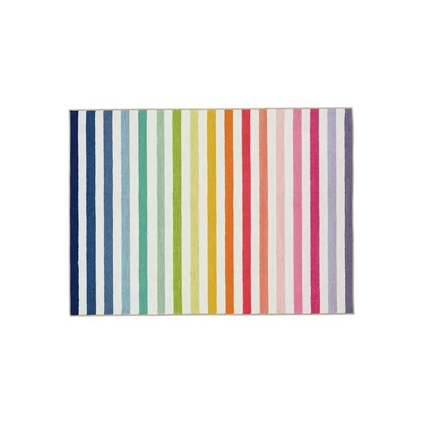 Gap Home Kids Striped Kids Area Rug, Rainbow, 3'2"x4'6" - Walmart.com | Walmart (US)