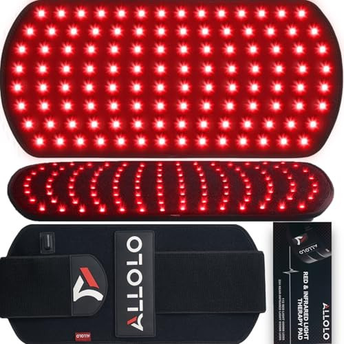 ALLOLO Red Light Therapy for Body, 3 in 1 LEDs Red Light Therapy Belt with Timer Remote Control, 660nm 850nm Infrared Light Therapy Pad for Body Waist Shoulder Knee, 16.7" x 7.9" Large Area | Amazon (US)