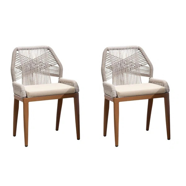 Purple Leaf Outdoor Dining Chair with Cushion | Wayfair North America