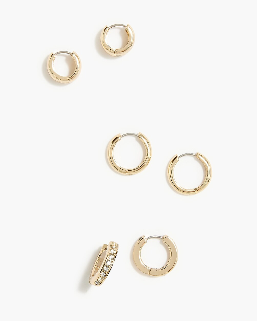 Hoop earrings set-of-three | J.Crew Factory