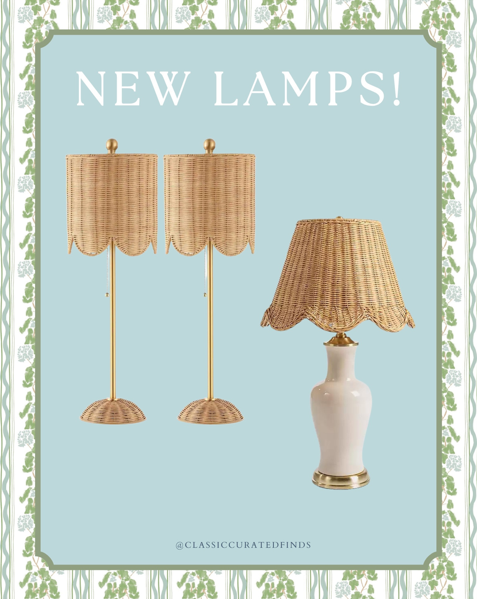 New budget friendly scalloped rattan lamps!!!🙌🏻

Home Decor, Scallop Decor, Table Lamps

#LTKhome