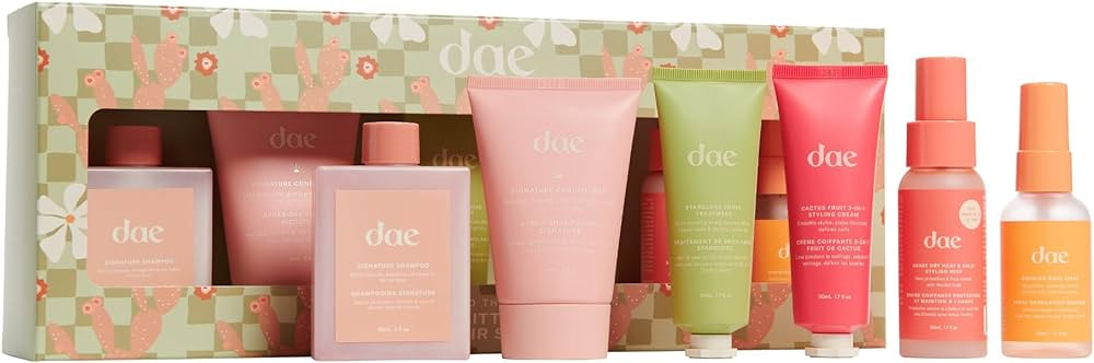 DAE Hair Merry Little Minis Set (3-1 Styling Cream, Signature Shampoo & Conditioner, Dry Heat Sty... | Amazon (US)