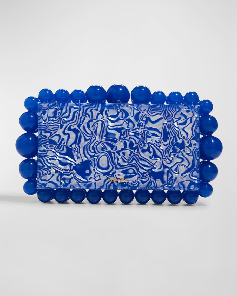 Cult Gaia Eos Beaded Acrylic Clutch Bag | Neiman Marcus