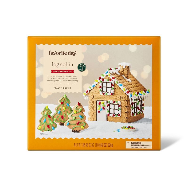 Holiday Gingerbread Log Cabin Cookie Kit - Favorite Day™ | Target