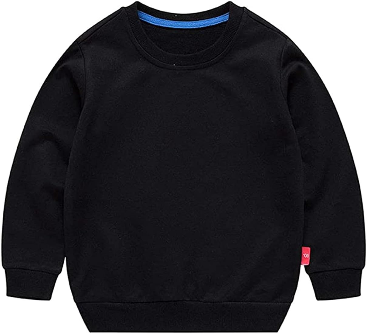 HAXICO Unisex Kids Solid Cotton Thin Pullover Sweatshirt T-Shirt Toddler Baby Crewneck Long Sleev... | Amazon (US)