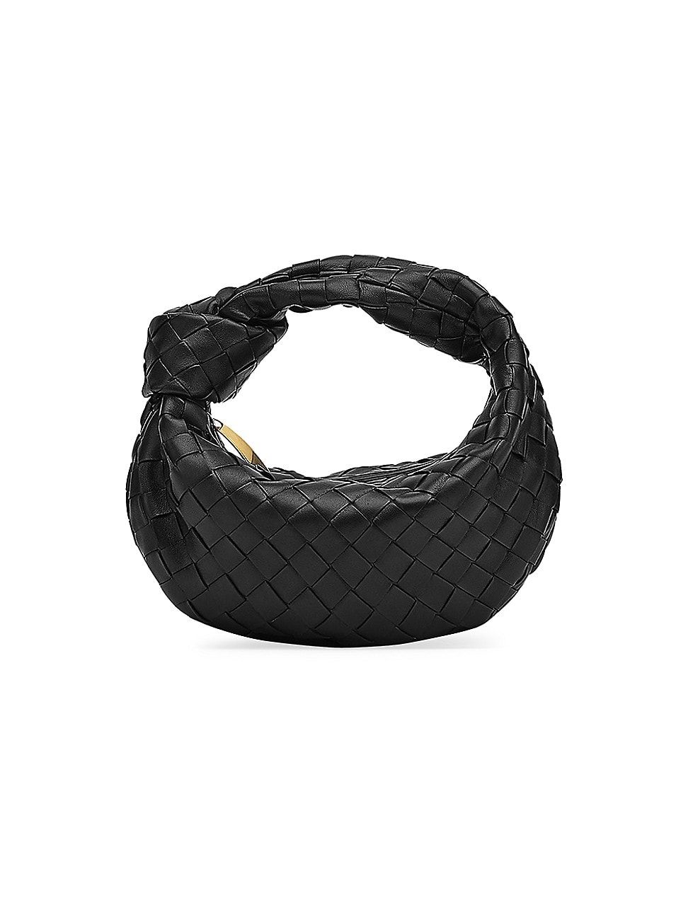 Bottega Veneta Women's Mini Jodie Leather Hobo Bag - Black | Saks Fifth Avenue