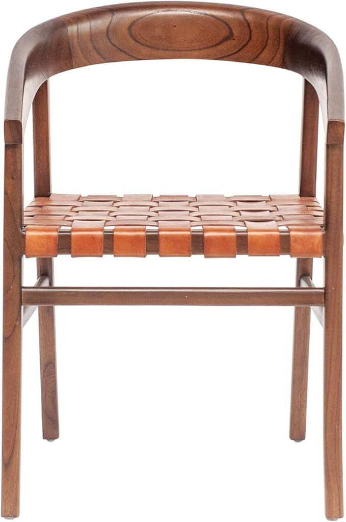 Bloomingville AH0395 Leather Chair, Brown | Amazon (US)