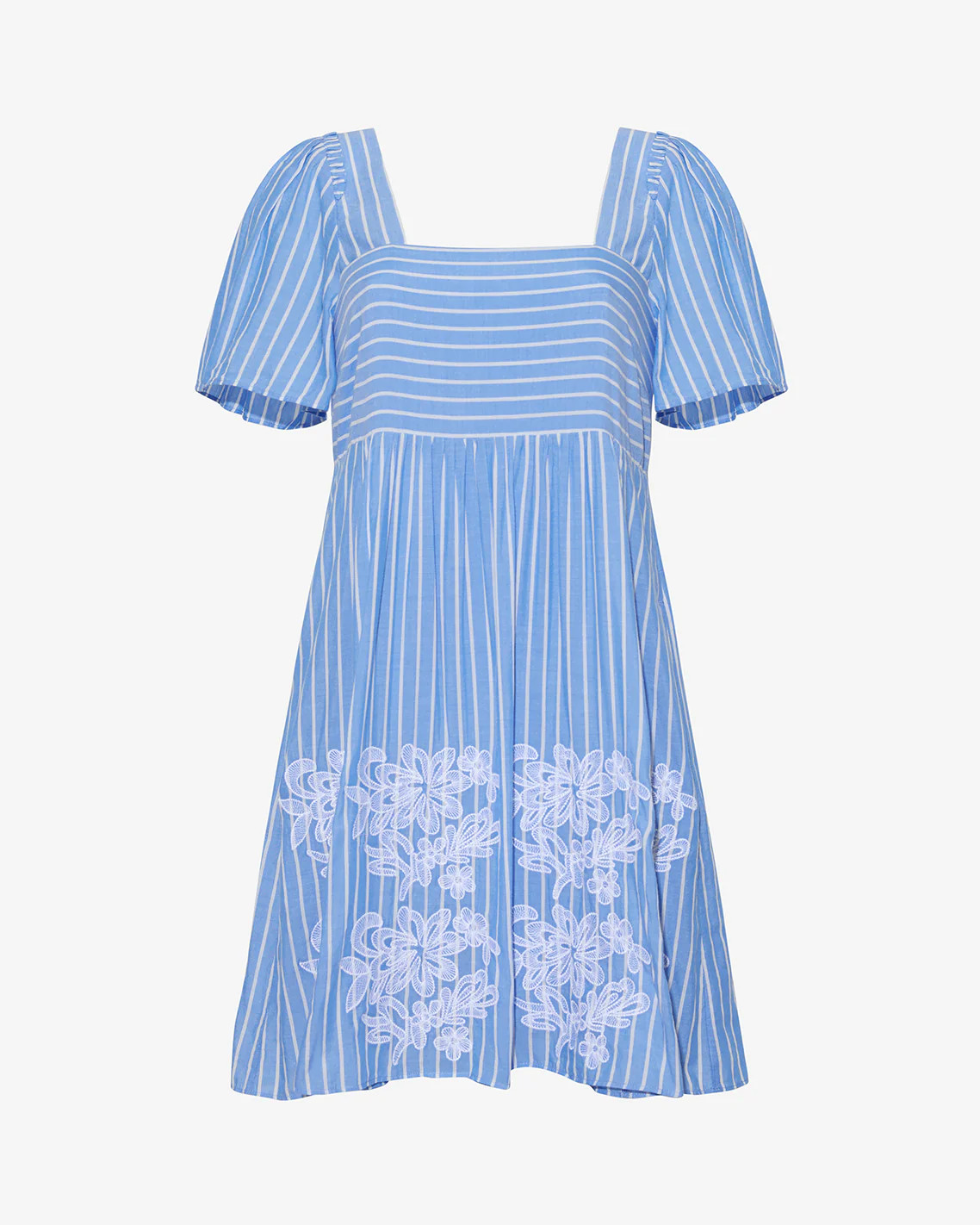 Dottie Babydoll Dress with Floral Embroidery | Draper James (US)