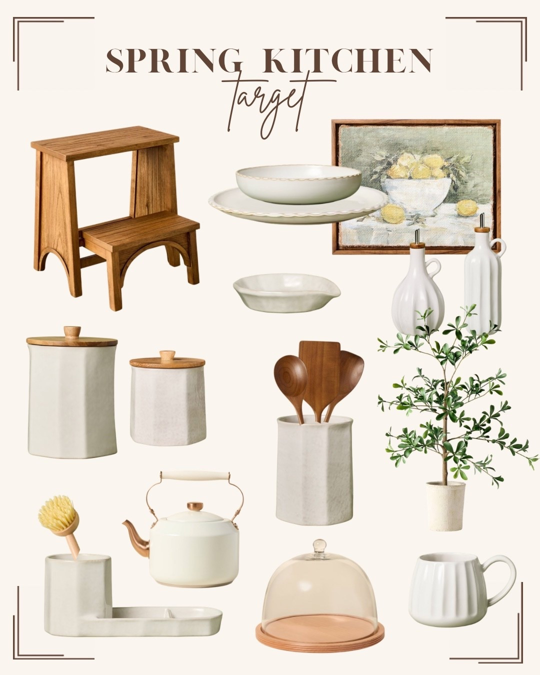 Spring home decor // kitchen decor // kitchen stool // new dish ware // coffee canister // target home

#LTKHome