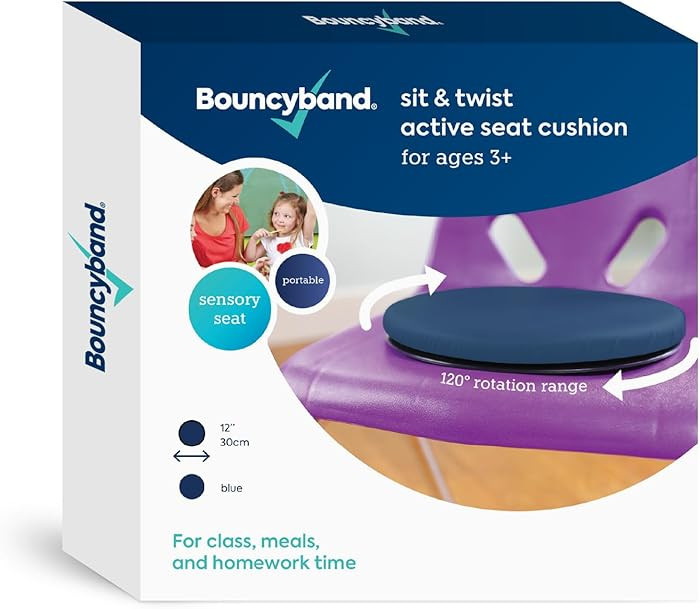 BouncyBand Sit & Twist Active Seat Cushion, 12" D, Sensory Cushion | Amazon (US)