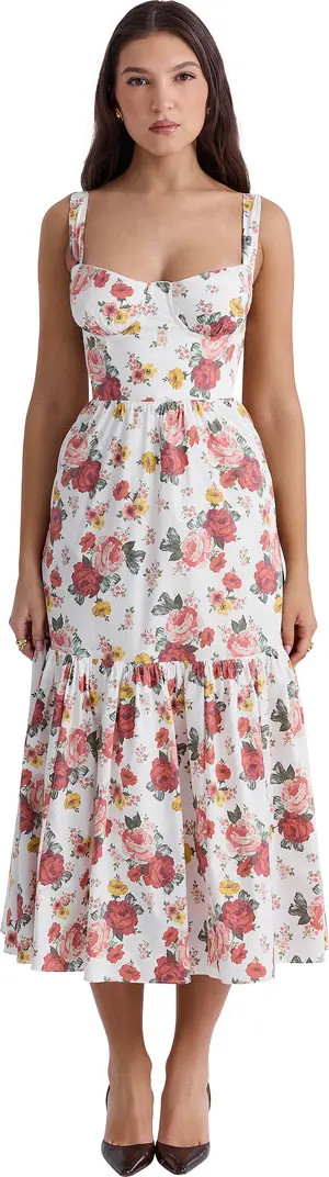 Elia Floral Sweetheart Neck Sundress | Nordstrom