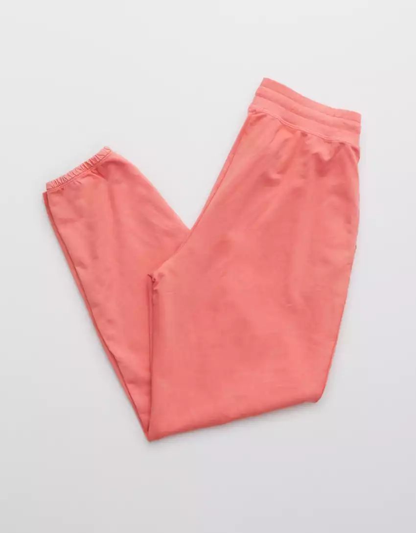 Aerie Real Good Sunwashed Fleece Distressed Jogger | American Eagle Outfitters (US & CA)