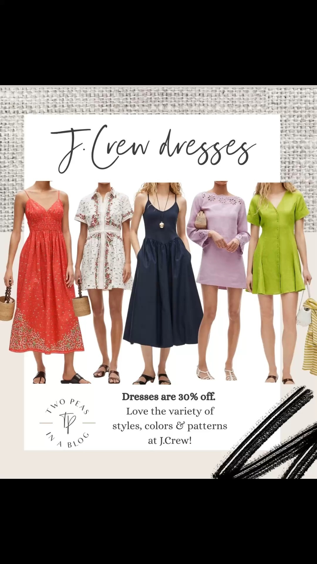 J.Crew dresses are 30% off. Summer dresses.  

#LTKSeasonal #LTKOver40 #LTKSaleAlert