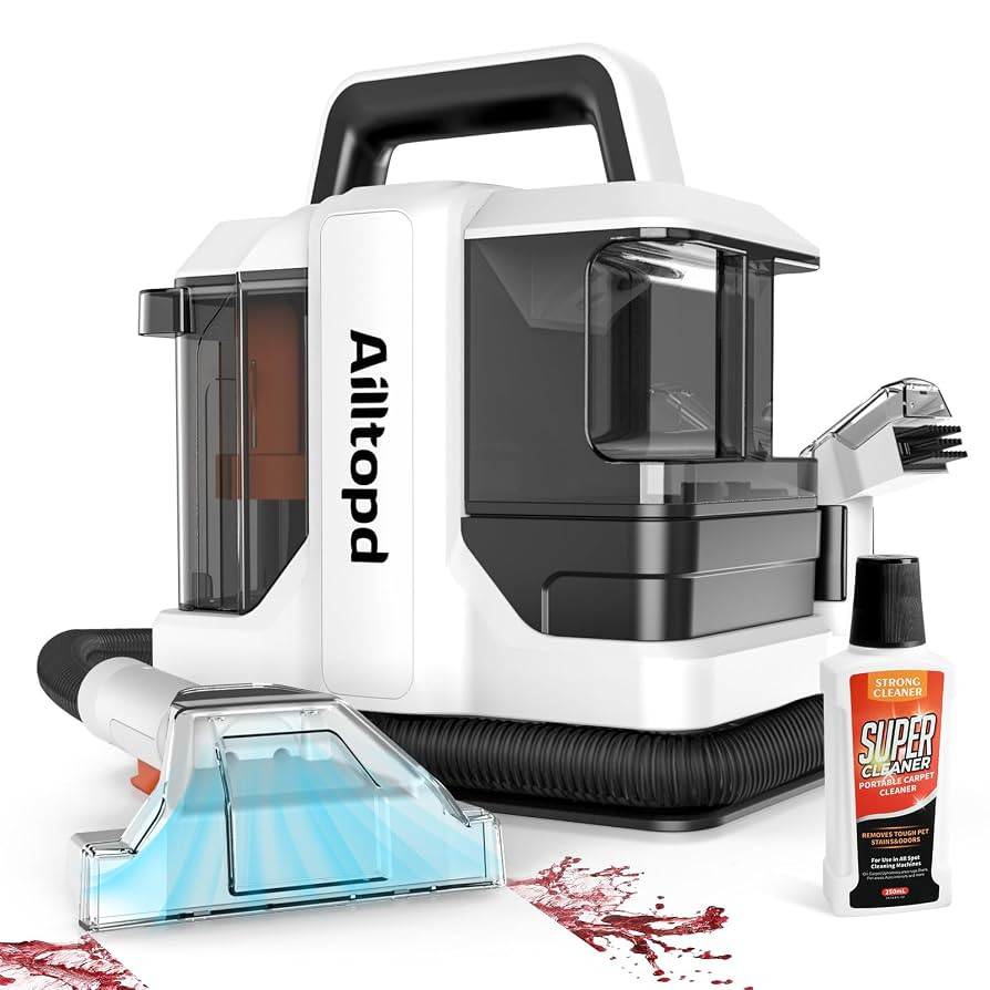 Portable Carpet & Upholstery Spot Cleaner Machine, Powerful Suction&Deep Cleaning Cleaner Machine... | Amazon (US)