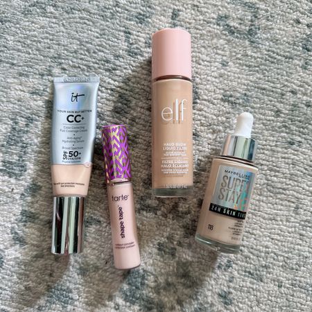 Foundation review! 

it CC cream is great for when you want more coverage 

Super stay is great for summer or when you just want a little coverage but not thick 

I mix the elf halo glow with both! 

And the best concealer is Tarte shape tape. Wear it daily! 

#LTKActive #LTKBeauty #LTKTravel