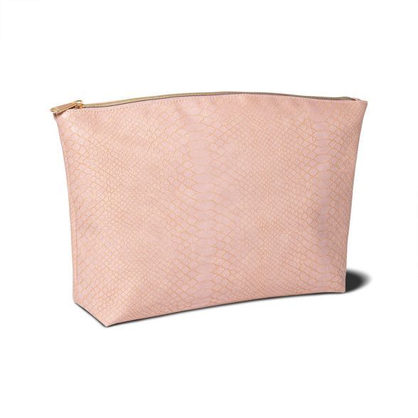 Sonia Kashuk™ Large Travel Pouch - Pink Faux Snake | Target