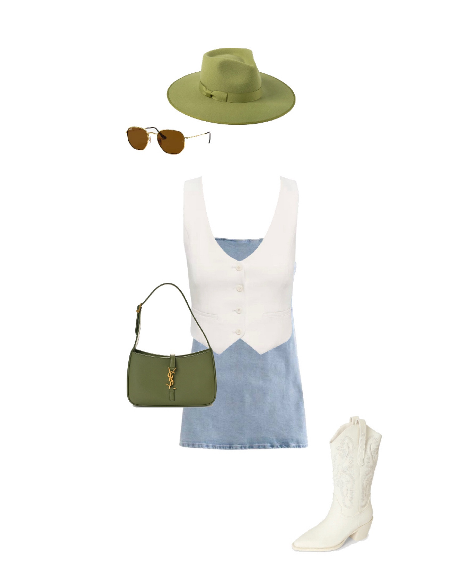 Stampede Inspo Day 1 
#stampede #stampedeoutfitinspo 
#countryconcertourfits 
Size details:
Vest - 4
Dress - small
Boots - 7.5
Hat - small 


#LTKcanada #LTKstyletip #LTKsummer
