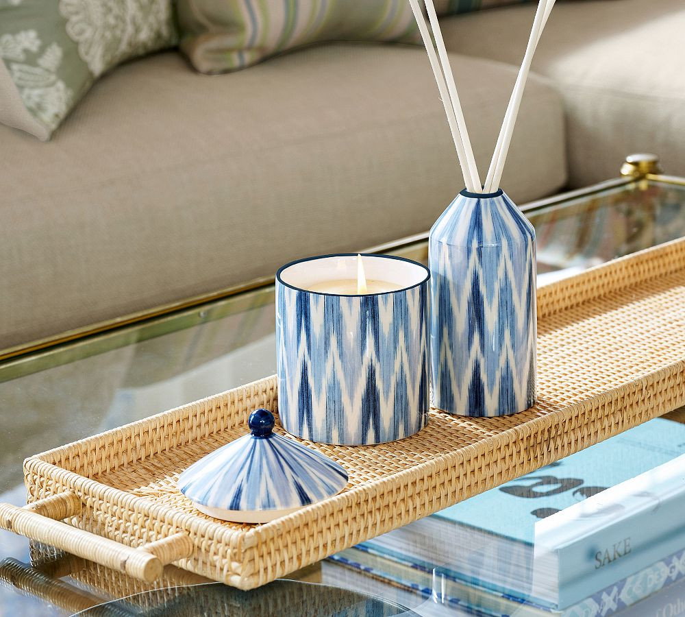 Kravet Ikat Scent Collection - Blooming Peony | Pottery Barn (US)