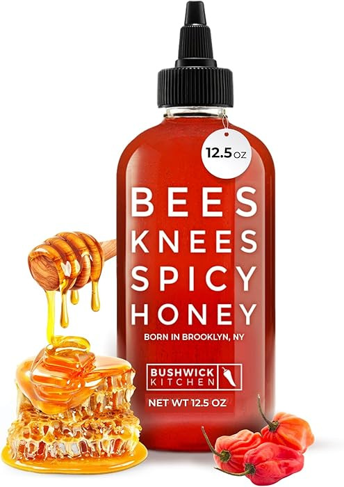 Bees Knees Spicy Honey, 12.5 oz Wildflower Hot Honey Infused with Habanero Peppers, Gluten Free, ... | Amazon (US)