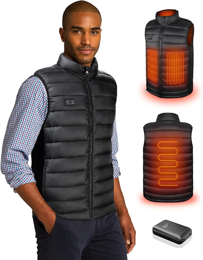 Loowoko Heated Vest for Men with Battery Pack Included, Rechargeable Electric Heating Jacket Coat... | Amazon (US)