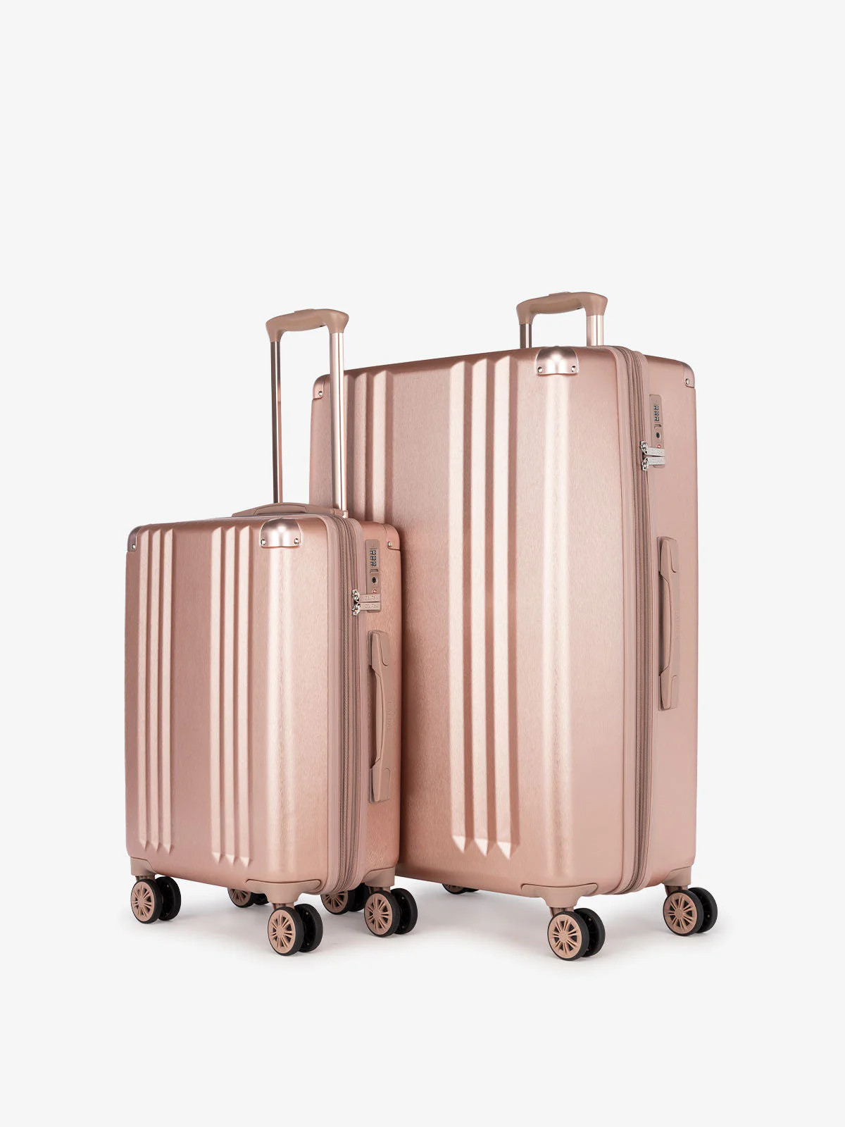 Ambeur 2-Piece Luggage Set in Rose Gold | CALPAK