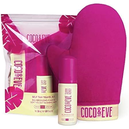 Coco & Eve Sunny Honey Bali Bronzing Bundle (Dark). All Natural Sunless Tanning Mousse. Instant Self | Amazon (US)