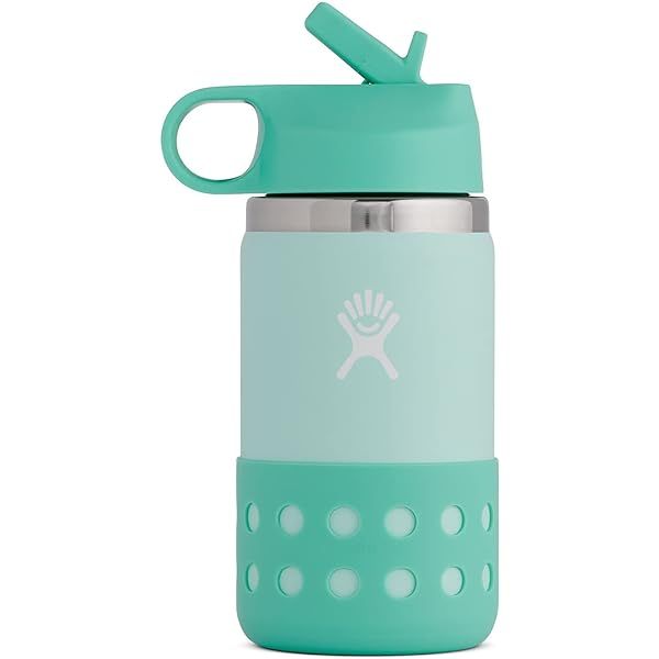 Hydro Flask Kids Wide Mouth Water Bottle with Straw Lid | Amazon (US)