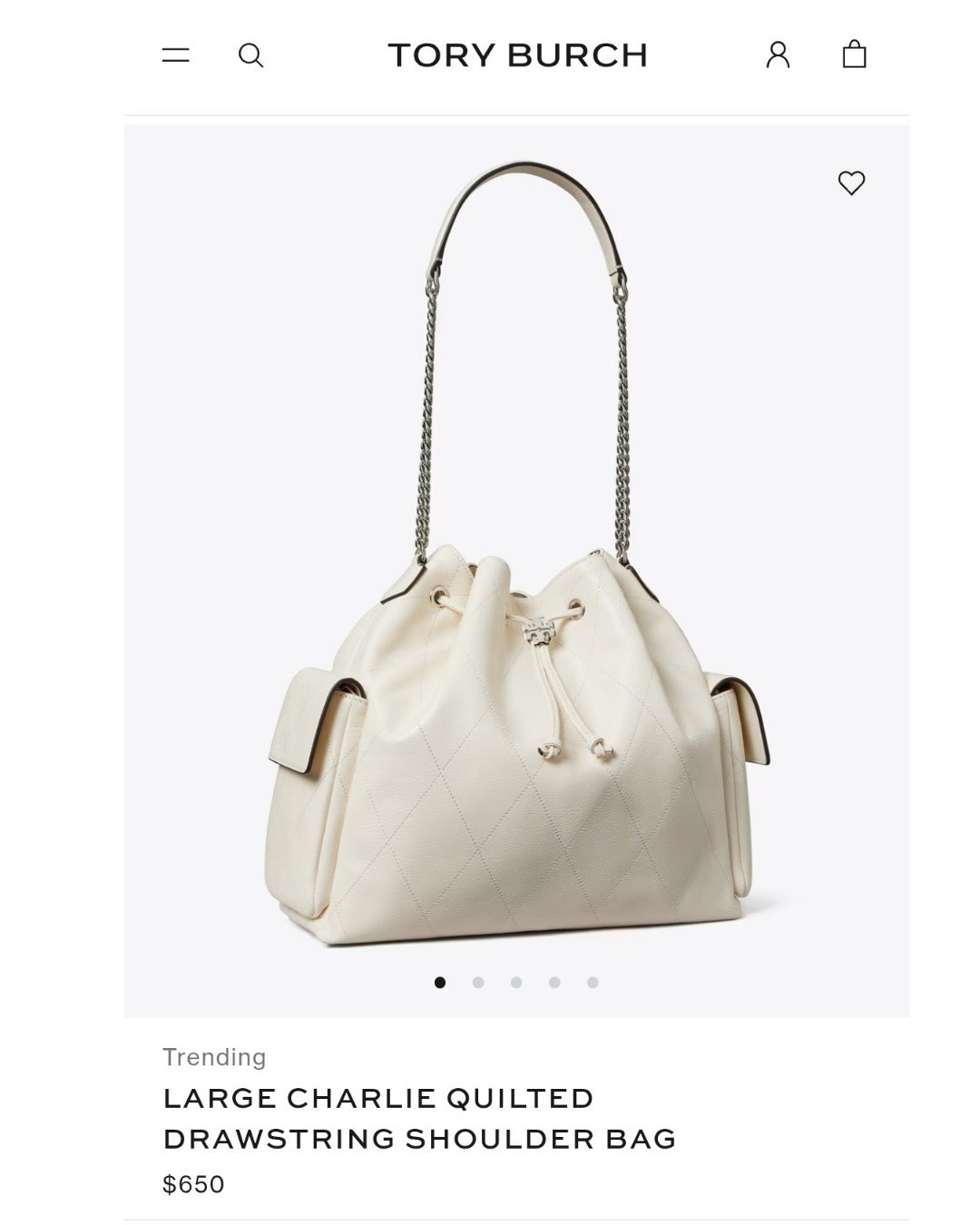 Large Tory Burch Charlie Bucket Bag 

#LTKOver40 #LTKU